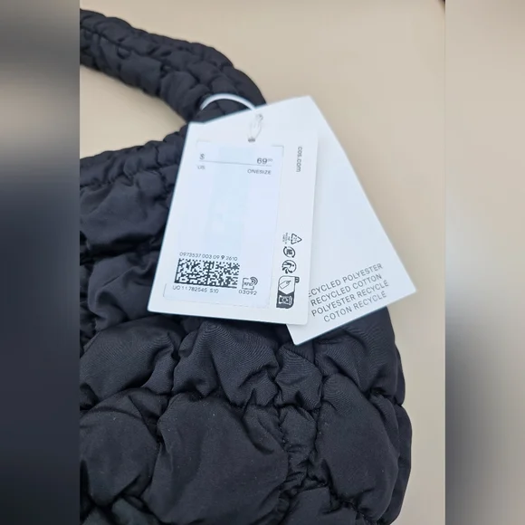 COS Black Quilted Women's Bag - Picture 3 of 4